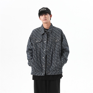 美式牛仔外套男士春季2025新款宽松男生夹克高级感痞帅JK1083-P70图片
