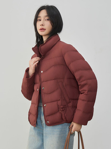 2025新款90白鸭绒羽绒服杜哪款常规无帽短款否保暖中古风白鸭绒图片