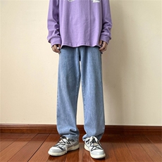 现货~牛仔裤男裤子潮男生美式高街长裤男款直筒裤A080-9231-P30，男装牛仔裤，电商A080