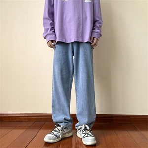 现货~牛仔裤男裤子潮男生美式高街长裤男款直筒裤  A080-9231-P30图片