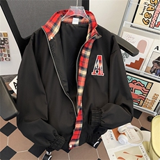 美式街头翻领夹克男cleanfit高街宽松飞行服外套JK19-P70，男装夹克，星座308B-2