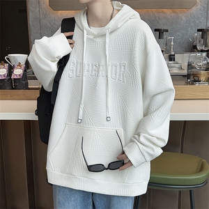 主推L-8XL 360克提花大码连帽休闲卫衣男 XZ109-W1599款-P43图片