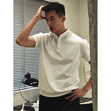 亨利领短袖polo衫男款收袖口修身半袖复古痞帅正肩T恤TW161，男装Polo衫，星座1116A（原606A-3）
