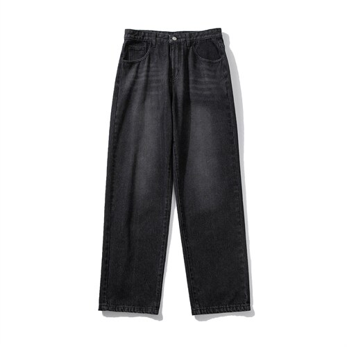 推荐！港风宽松潮流直筒牛仔长裤男女B377-N680-P4558，男装牛仔裤，电商B377