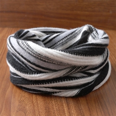 秋冬保暖羊毛彩条脖套，围巾，九月九羊绒