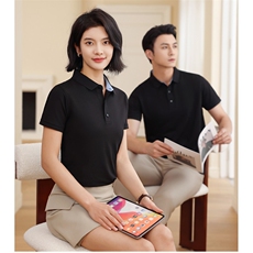 夏季200克冰丝团服工作服55长绒棉5氨纶POLO衫广告衫LS665p43，男装Polo衫，星座1602B（原101B-1）