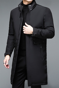 BJM1133钱塘2020-2商务休闲中长款冬季厚款中年男士棉衣货稳P102图片