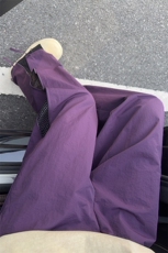 B221美式ins高街暗黑纯色网状拉链休闲裤LK24211-特P38控68，男装休闲裤，电商B221