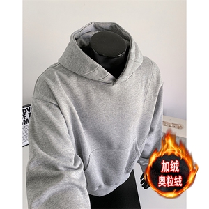 拼接重磅500克加绒奥粒绒连帽卫衣硬挺宽套头外套 RH5306JR-P62图片