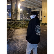 网红十字封印YER励志正能量印花连帽卫衣，男装卫衣，星座310A-4