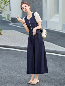 小香风牛仔时尚套装女2025夏季爆款气质减龄显瘦休闲搭配两件套潮图片