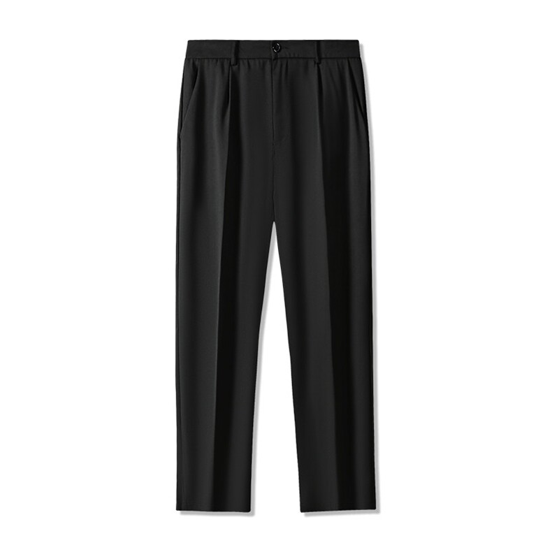 直筒宽松九分冰丝裤夏季薄款阔腿长裤垂感西装裤B310特批38，男装西服套装，星座1504（原917）