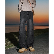 A310-K30196-尺码M-3XL-P55-X89-街拍-牛仔裤，男装休闲裤，电商A310