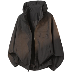 JK009立体白底春季工装美式游骑兵夹克聚酯纤维(M-5XL)TP55，男装夹克，电商A088