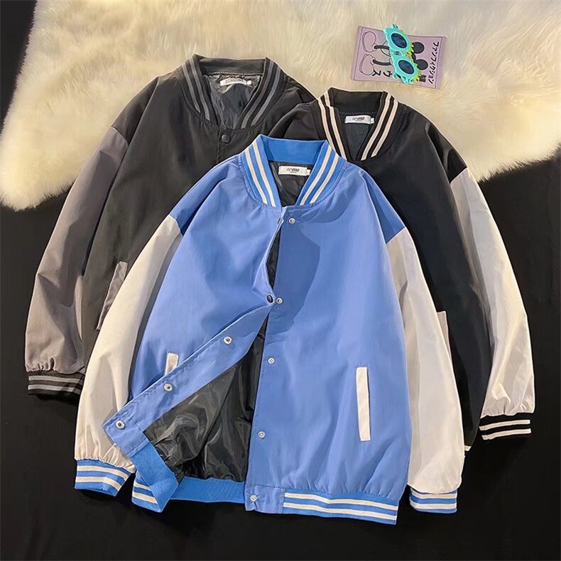 潮流夹克潮男春季棒球服J0009P45图片