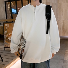 春秋季高街立领半拉链卫衣男美式高领ins潮牌宽松外套W6967-P28，男装卫衣，星座512-2