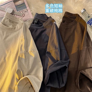 时尚舒适短袖百搭宽松简约纯色T恤纯棉上衣 T09-特批-3059图片