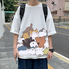 Q11162-P30春夏季七分袖t恤男大码五分袖男短袖中袖，男装T恤，电商A040