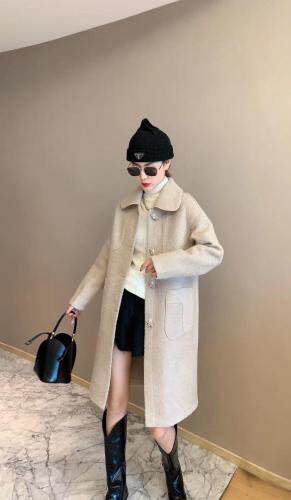 秋冬复合外套大衣，女装，青羽鹤