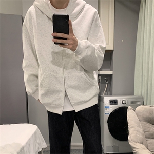 抖音得物高品质二开350克秋冬双头双拉链卫衣开衫外套W74图片
