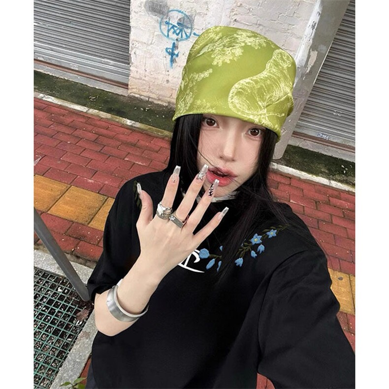 万针全刺绣解构设计260克重磅双纱纯棉高品质美式高街短袖T恤特33,男装T恤,电商A486-1