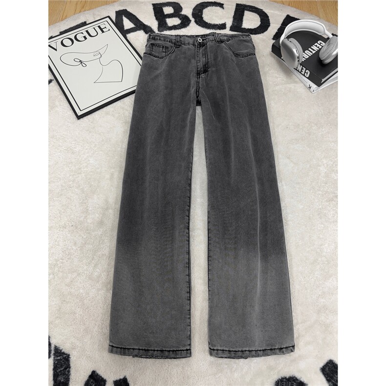 B221美式ins高街直筒渐变色莱赛尔冰丝牛仔裤LK25484-特P40控78，男装牛仔裤，电商B221