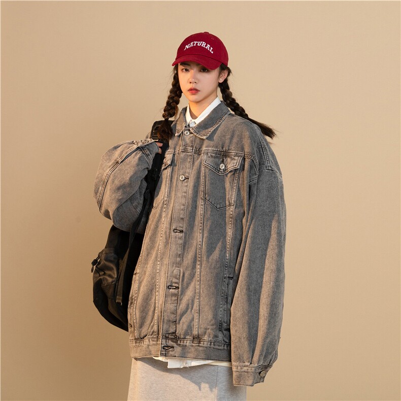 25新款抖音品质牛仔夹克中性风宽松韩版水洗外套N991/P98/148,男装夹克,星座202-3