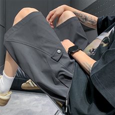 现货夏季工装短裤男ins潮牌休闲百搭潮流痞帅五分裤D02513-P43，男装休闲裤，星座308B-2