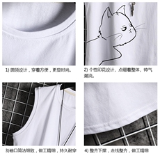 BX25149-P20港风运动汗背心男大码汗衫男无袖T恤男网格挂拍，男装T恤，电商A040A