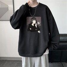 圆领卫衣男大码加厚加绒长袖t恤男S6122-P28加绒款-P33，男装卫衣，电商A040