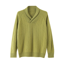 优雅知性风24秋冬款法式小翻领羊毛衫打底针织衫，女装羊毛衫，臻纶羊绒