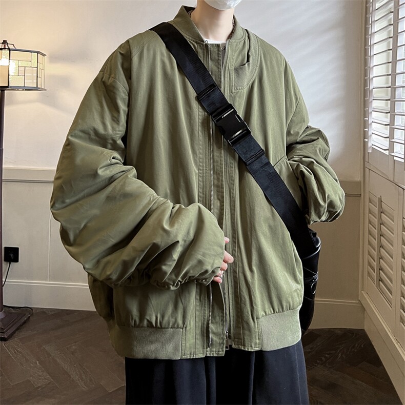 飞行员夹克男解构设计棒球领短外套男CP24-P70,男装夹克,电商B371