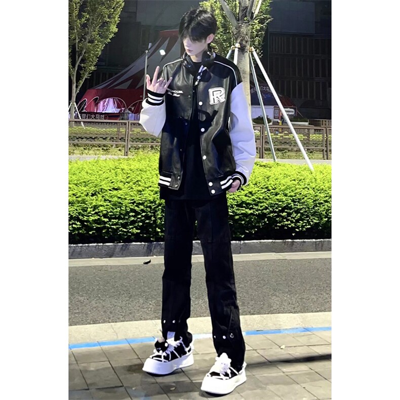 自家图，不拿货cleanfit牛仔裤设计感微喇叭裤子KZA23-P55,男装牛仔裤,星座1007（原301D）