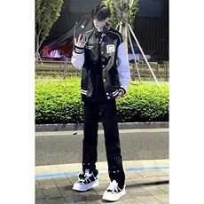 自家图，不拿货cleanfit牛仔裤设计感微喇叭裤子KZA23-P55，男装牛仔裤，星座1007（原301D）
