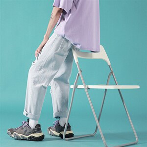 现货夏季破洞牛仔裤男宽松九分裤中性裤子潮1008-1-NB478-p38，男装牛仔裤，星座1008-2