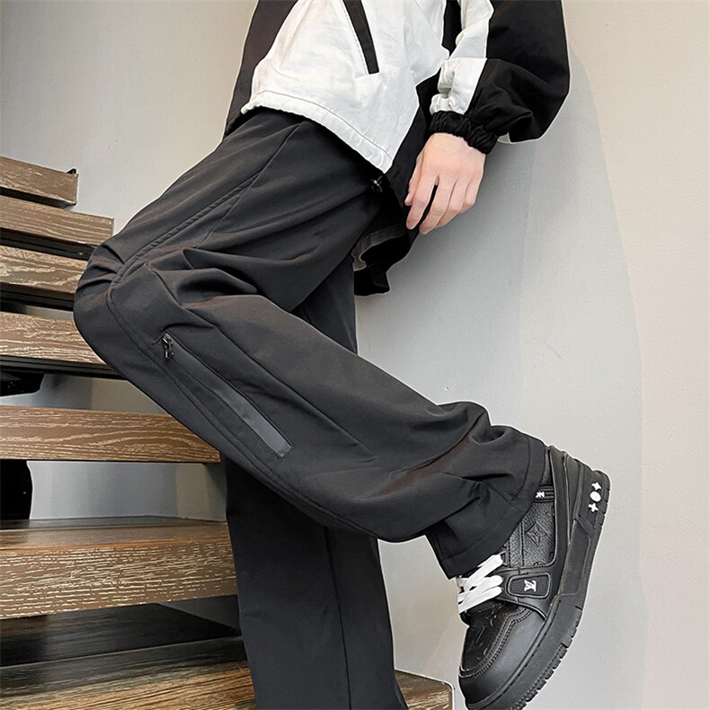 春秋季高个子冲锋裤男户外登山裤子115CM直筒美式188工装KZ019P50，男装休闲裤，电商B312