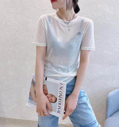 夏装T恤，女装T恤，原色