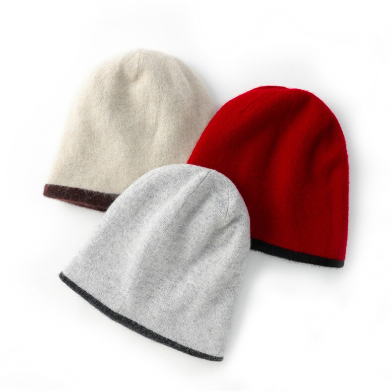 2025新款两面帽时尚百搭，帽子，朝思纯山羊绒