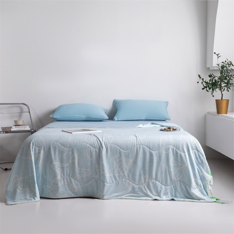新款植物冰激淋系列-贴肤小凉被，被套/被芯，一起卖家纺