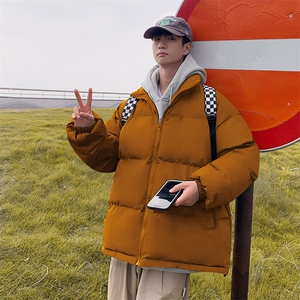 光版二开立领棉衣男加厚棉袄纯色潮棉服A266-P03-P30特批黑色P35图片