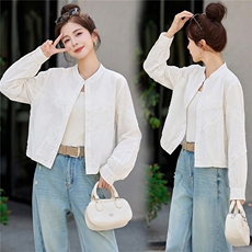 2026春季新品简约时尚休闲立领外套，女装短外套，美沁