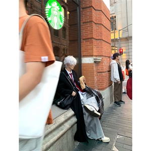 【已下单】长款秋冬韩版毛呢大衣宽松高级感外套 DY05018 P125图片