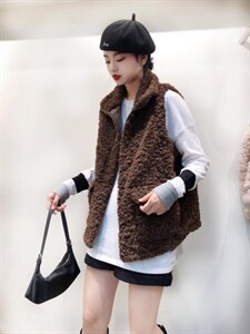 皮毛马甲,女装马甲,艾酷欧派