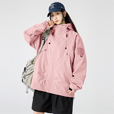 美式休闲户外冲锋衣外套男女款秋季2025新款高级感宽松运动山服登，男装夹克，星座1210-1