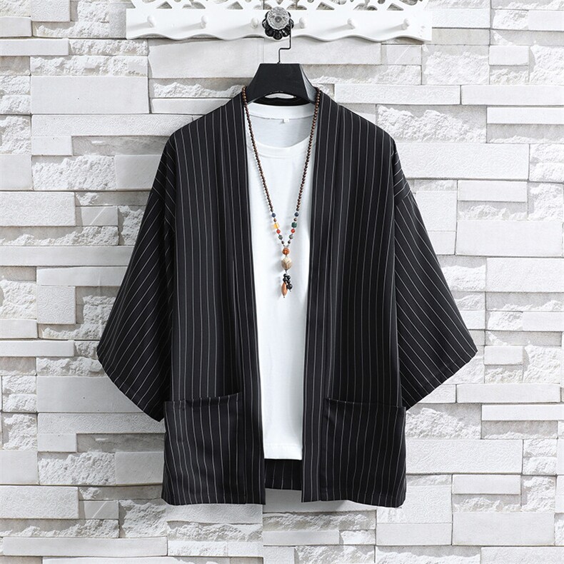 风夏季披风男女情侣宽松日系冰丝防晒服条纹风衣xz815-808p35，男装防晒衣，星座815（原A203）
