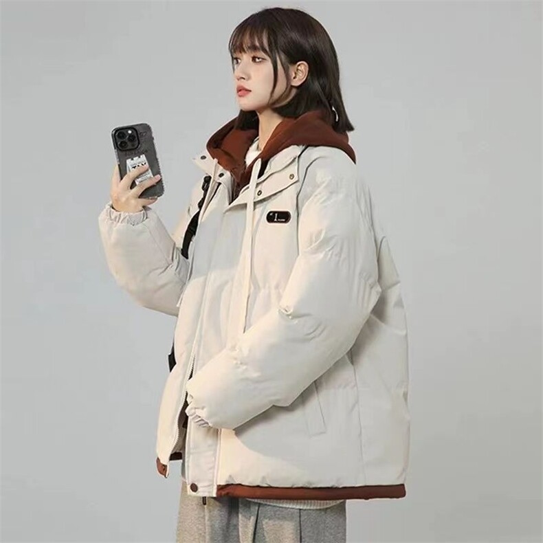 棉服女面包服外套女棉衣棉袄女假两件羽绒棉服冬季保暖新款,男装棉衣,星座1210-1