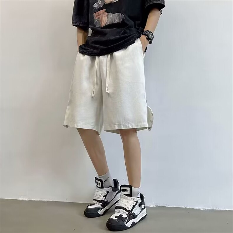 工装短裤男夏季2024新款日系宽松运动百搭五分休闲裤子K5300-P35,男装牛仔裤,星座412-3