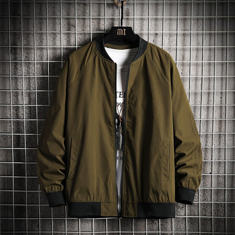 情侣潮大码宽松休闲多色光板夹克棒球服外套潮J7204P30【特价】,男装夹克,电商A007
