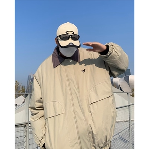 复古翻领夹克棉服男女保暖棉袄拉链冬季情侣外套韩版棉衣 MY8022图片