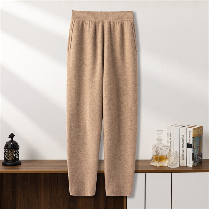 2025秋冬新百搭空气层加厚外穿裤，男装休闲裤，台绒羊绒